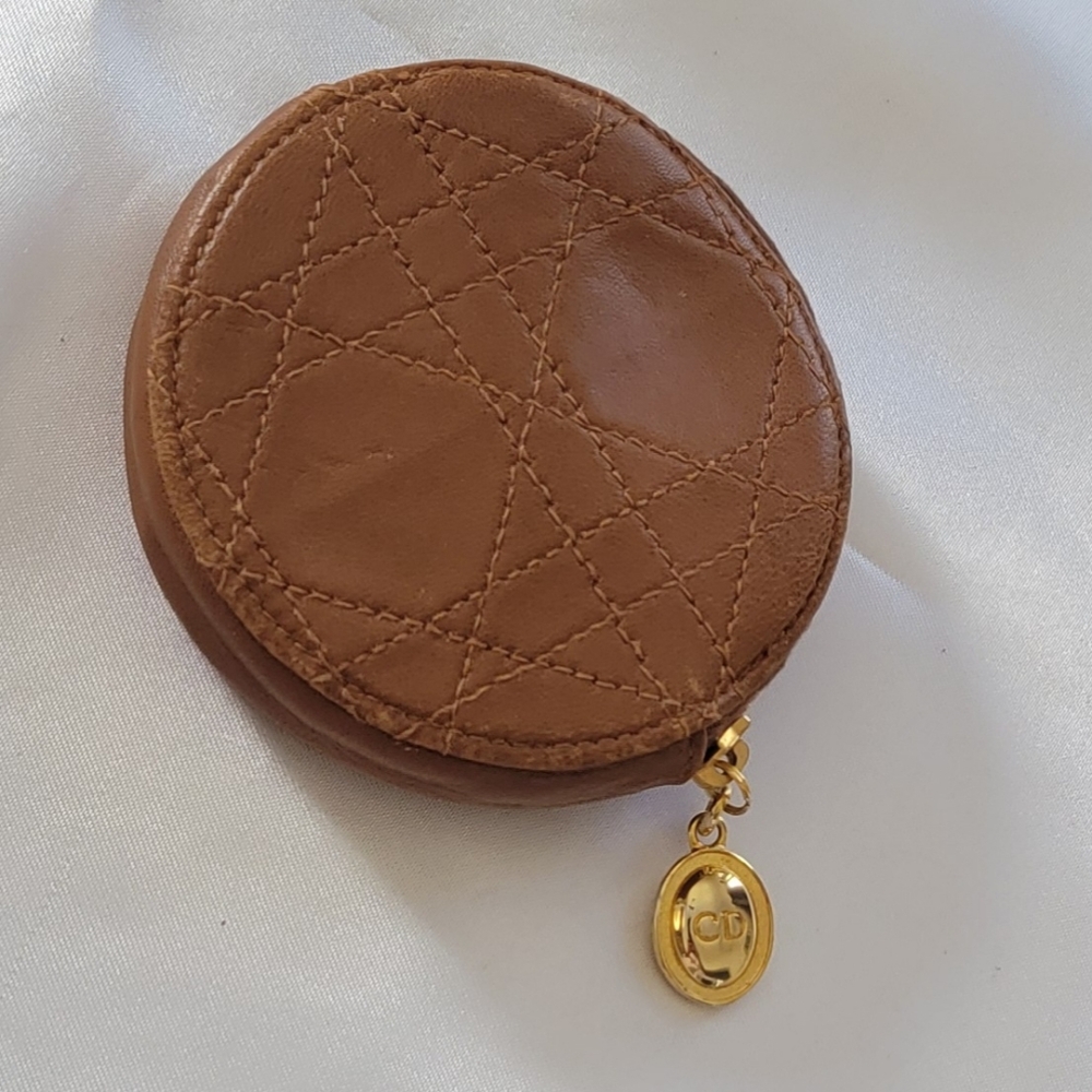 Dior Coin Lady Dior Leather Coin Purse - Picture 6 of 12